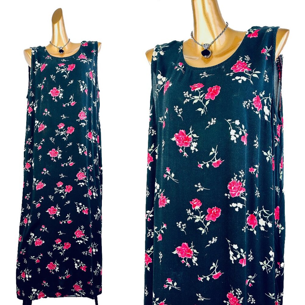 Vintage 90s grunge dress boho cottagecore prairie peasant midi sundress